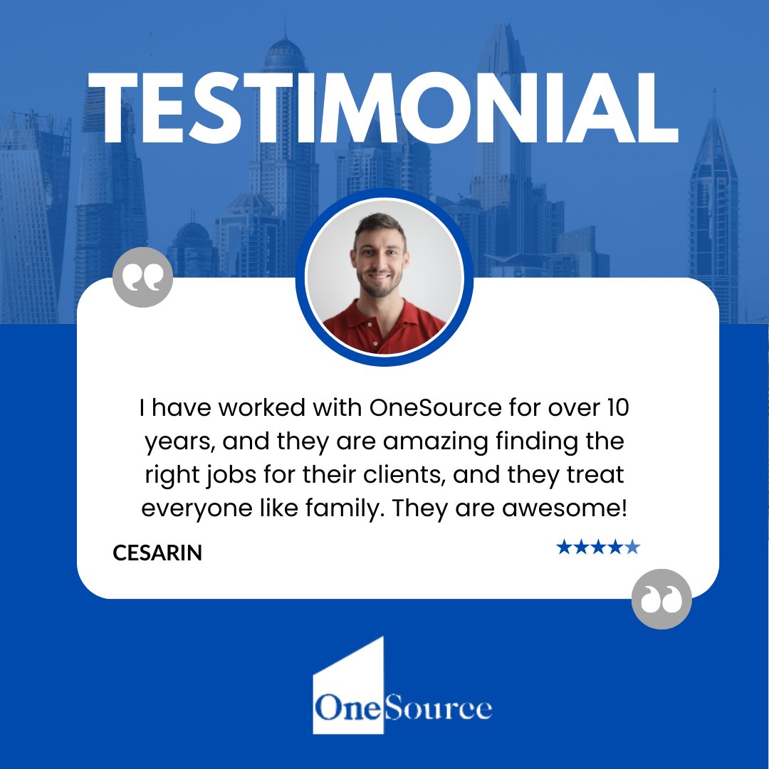 🌟 A big thank you to Cesarin for sharing their positive experience with us! We're thrilled to have been a part of your journey. #TestimonialTuesday #HappyCandidates