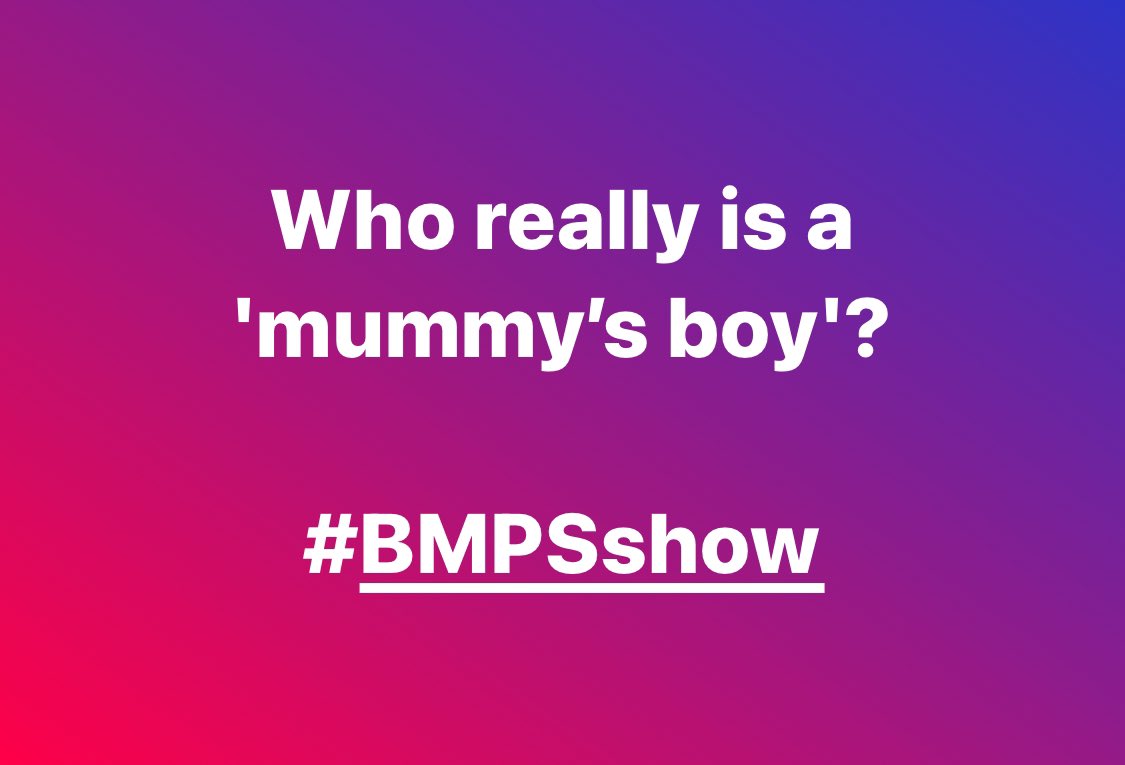 Who really is a ‘mummy’s boy’? 🤔