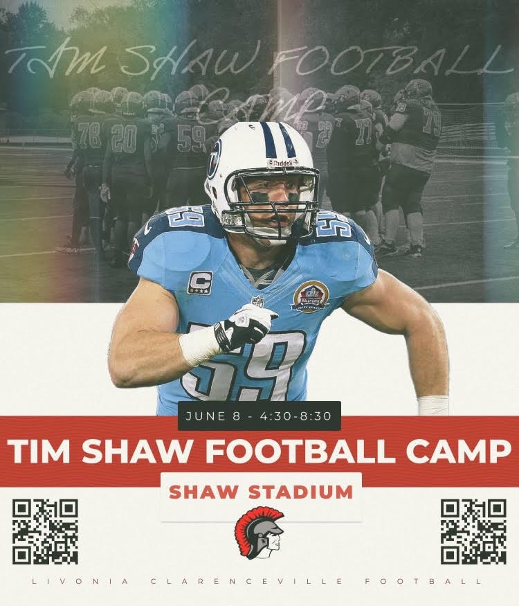 The Tim Shaw Football Camp is scheduled to be held on Saturday, June 8, 2024, from 4:30 p.m. to 8:30 p.m. @ Shaw Stadium.  Use the QR code below to register!!  #CHS_TrojanPride #CSD_AllMeansAll #TY <a href="/TShawsTruth/">Tim Shaw</a>