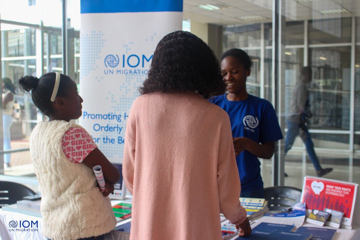 #IOMZambia interacted with students from higher learning institutions including #UNZA, #UNILUS, #APEX among others, during a debate on the rise in new HIV infections among adolescents held at NIPA, Lusaka today. #AdolescentHealth