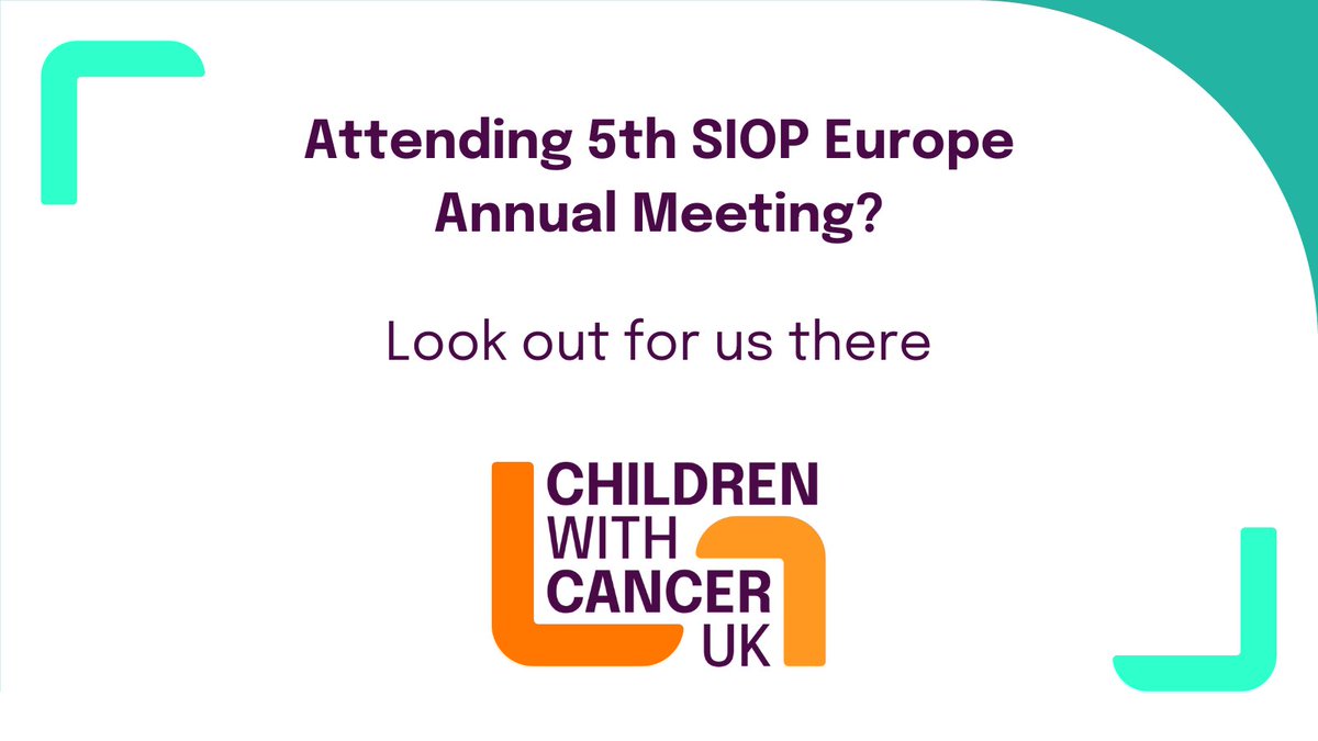 If you’re attending the 5th Annual Meeting of the European Society for Paediatric Oncology Meeting, on 13-17 May 2024, Italy, look out for a member of our @childrenwithcanceruk team who will be attending and providing updates on the research we are funding. #SIOPEurope2024