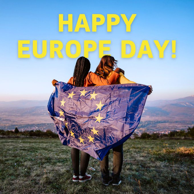 Today is #EuropeDay💫 Celebrating more than 74 years of peace and unity in the European Union. The 🇪🇺EU is a shining example of the possibilities when historical enemies set aside their differences to become close partners🕊️