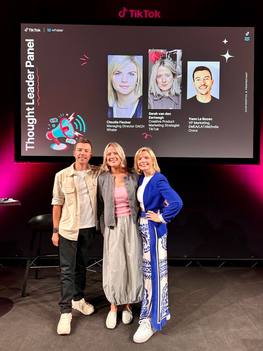 Whalar and @TikTok stormed @OMR's digital universe! Our DACH Managing Director Claudia Fischer, alongside TikTok's Sarah van den Eertwegh and Crocs's Yann Le Bozec, uncovered how brands can stay relevant in the always-on culture through creators.

#Whalar #CreatorEconomy #OMR