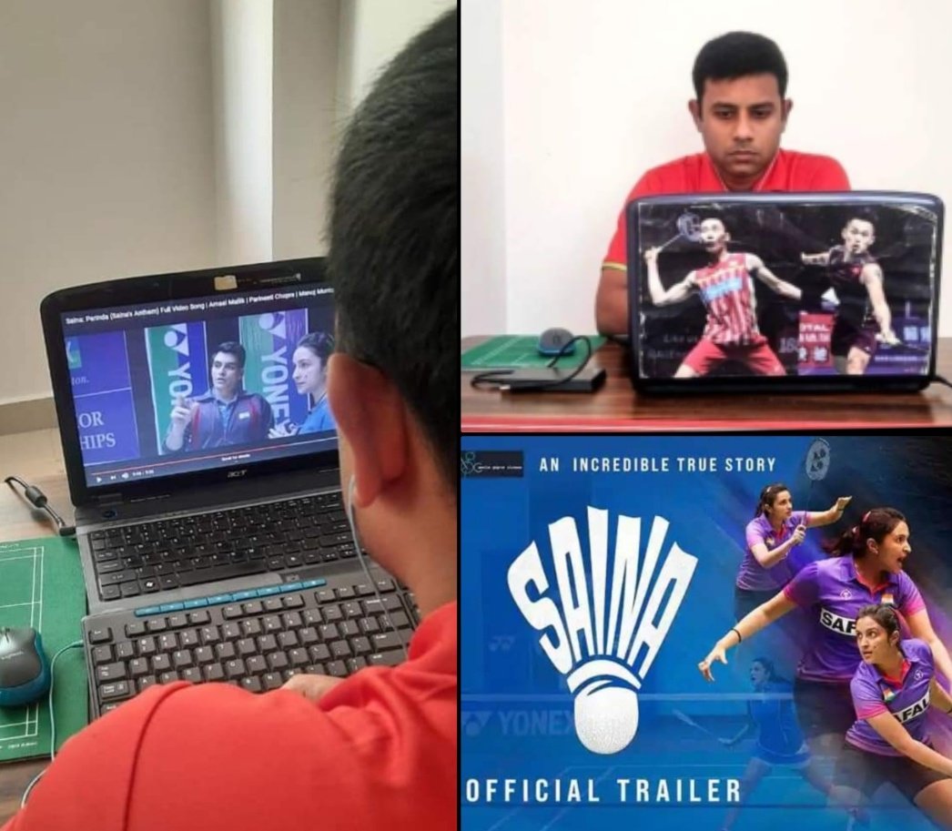 3 Years Back 🎬📽️ on this day ! Watching Saina Nehwal's Biopic Movie: Super powerful! You will get goosebumps for sure! 🏸🏸🇮🇳🇮🇳🥇🥇 #mindtraining #motivation #paracoach #parabadmintoncoach #parabadminton #parasports #paralympics2024 #Paris #podium #wheelchairbadminton