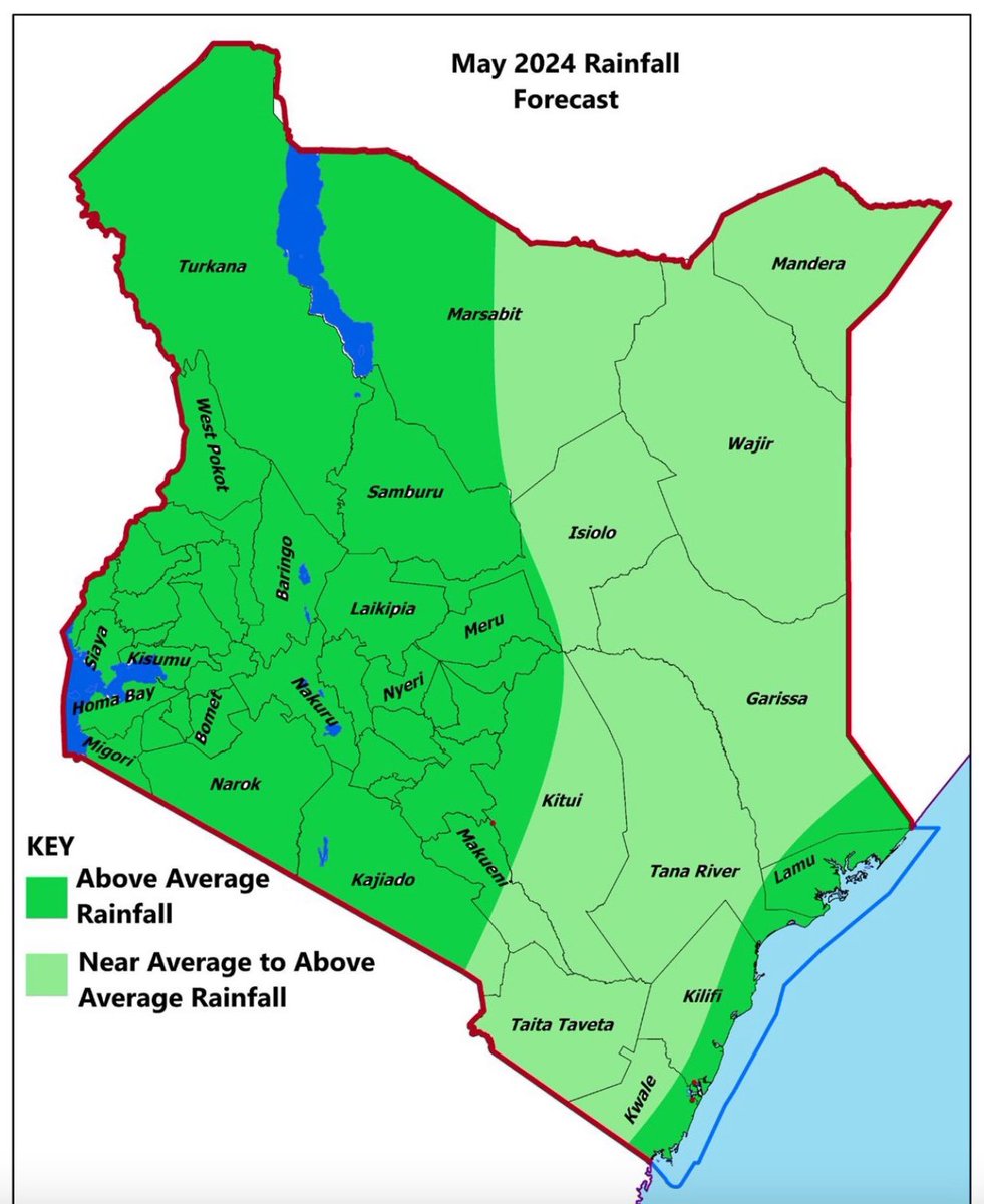 🌧️ Weather Insight: Contrary to common belief, May not April, sees the heaviest rains in Lamu and coastal Kenya. Thanks to the Kenya Meteorological Department for accurate weather updates. Stay informed and safe during this rainy season #KenyaWeather #RainySeason #StaySafe #Lamu