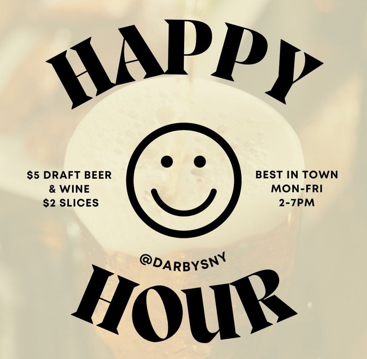 #HappyHour (2:00-7:00pm) #Monday - #Friday @darbysny #hydepark #dutchesscounty #hudsonvalley #845 #329 #NewYork