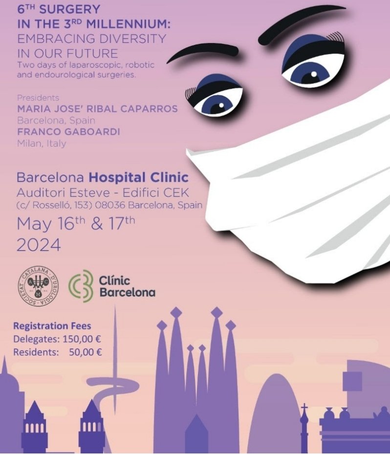 🗣️ Encara us podeu inscriure a la 6a edició del curs internacional “Surgery in the 3rd millennium”, organitzat per @hospitalclinic i avalat per #SCU. 🗓️Tindrà lloc els propers dies 16 i 17 de maig a l'Auditori Esteve de l'Edifici CEK de Barcelona. 👇👇 registration.fedracongressi.com/cmsweb/Login.a…