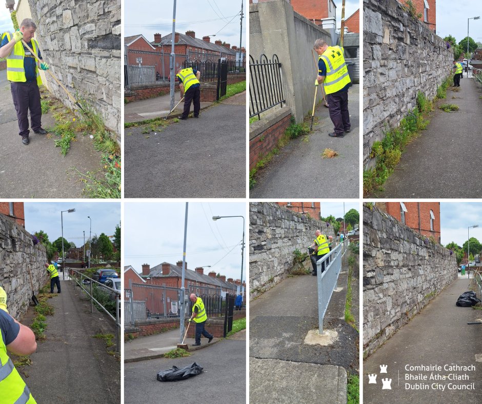 Our Northside Suburban 7/7 shift team were out & about yesterday weeding, scraping & sweeping at Blackhorse Avenue, #Dublin 7. The local community are delighted with the results. #YourCouncil #wastemanagement