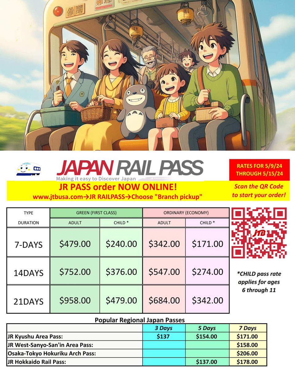 Discover Japan 🇯🇵 by rail 🚄 JTB USA Honolulu is an authorized provider of the JR Pass for the United States, drop by @AlaMoanaCenter and get yours! 🤙

👉 jtbusa.com/Honolulu

#jrpass #japanrailpass #AlaMoanaCenter #railpass #japan #visitjapan #alamoana #japantrip #travel