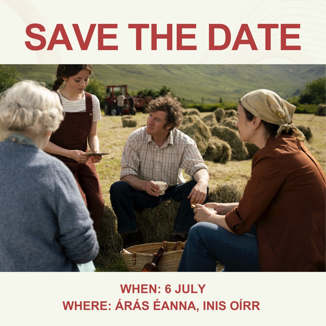 SCREENING | SAVE THE DATE Galway Film Society are heading Inís Oírr for a very special event this summer! A talk from director Pat Collins & 2 Screenings of his award-winning films! ⏰6th July 📍Áras Éanna, Inis Óirr Tickets on sale MAY 10th Via : bit.ly/3UsqfAx