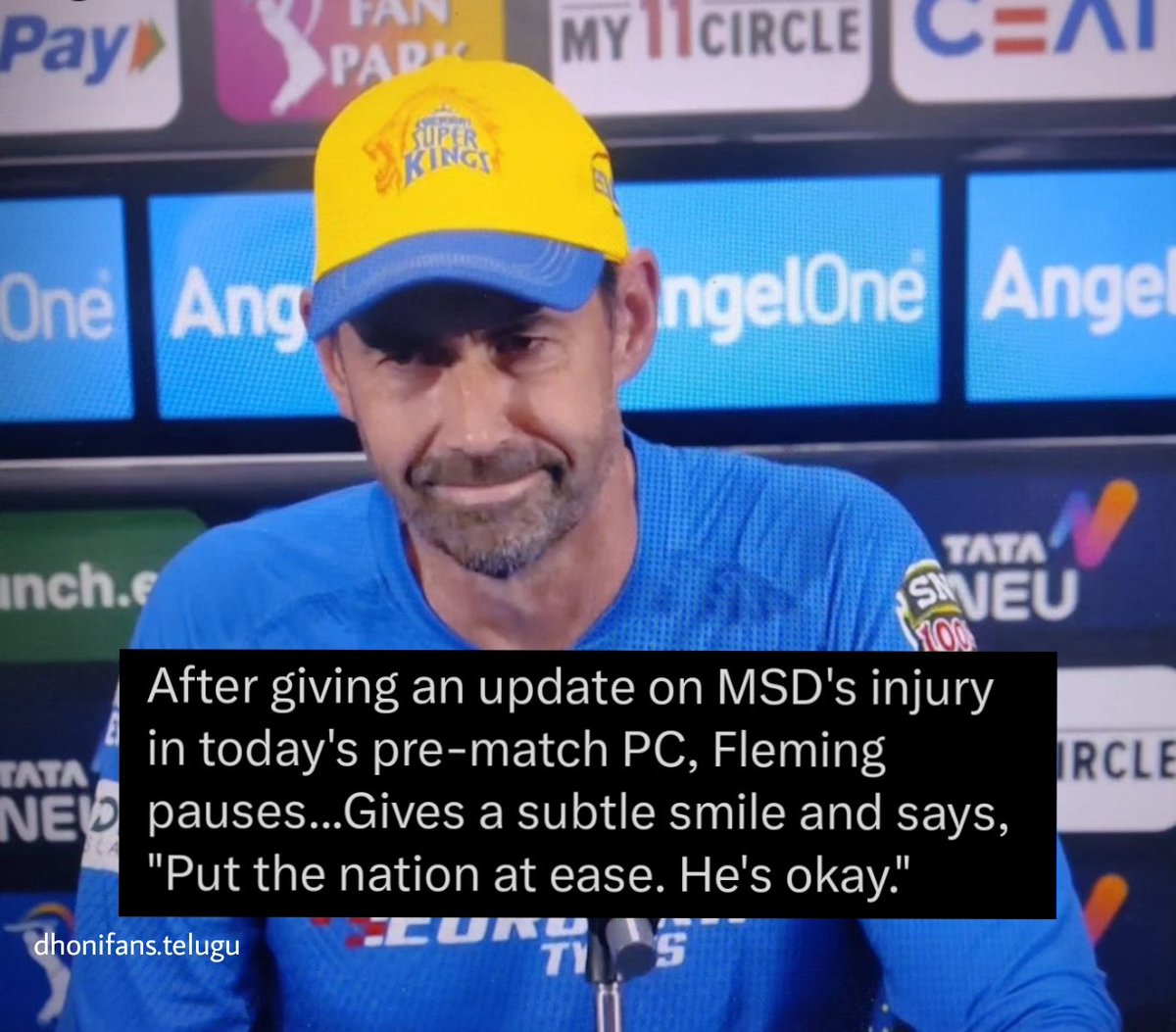 Coach Fleming in today's press conference 💛💛 

#MSDhoni #WhistlePodu