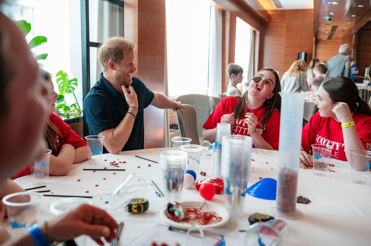 #PrinceHarry spends the afternoon with our Members! 🎉 'It was an honour to meet so many of the wonderful families Scotty’s Little Soldiers supports. I am a huge supporter of their work, and very proud to be their first Global Ambassador.” Read more: bit.ly/3UPT5My