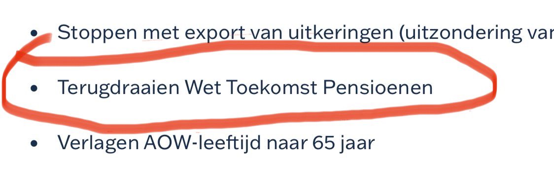 .@geertwilderspvv Maak je belofte waar!  Verkiezingsprogramma #pvv Het komt er nu op aan. Het nieuwe pensioenstelsel #wtp wordt een ramp voor miljoenen (toekomstig) gepensioneerden. 
Vergeet niet dat jullie tegen het nieuwe pensioenstelsel hebben gestemd. @leondejong