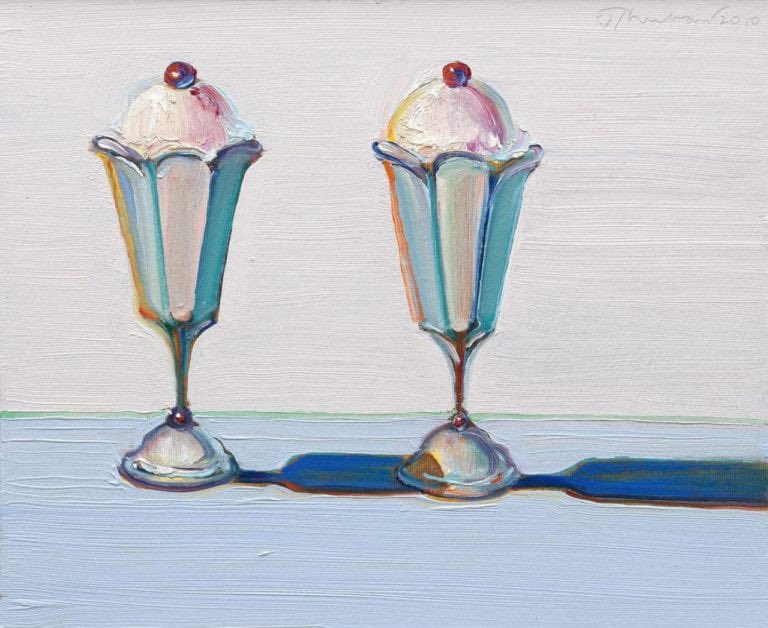 😋 Wayne Thiebaud ‘İki Lale Dondurma, 2010’