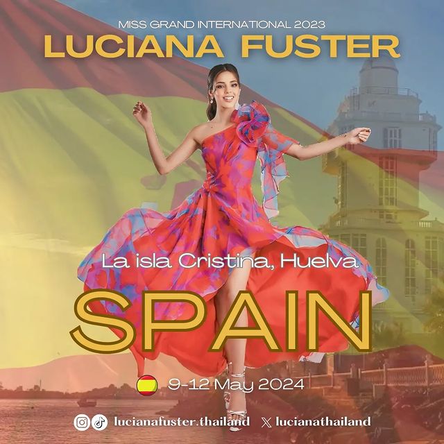 Luciana fuster MGI in Espain para el Miss Grand Espain 2024 May 9 - 12 👑👑