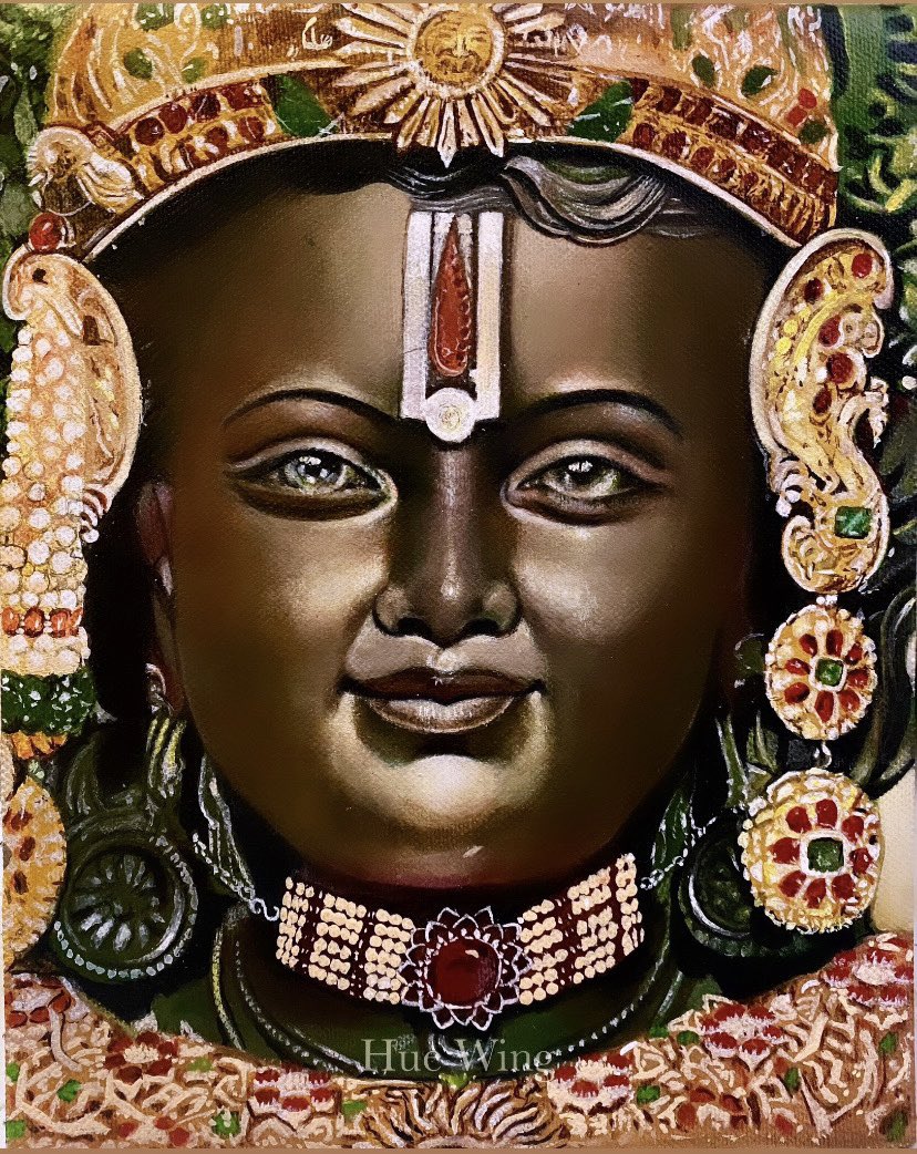 It took me three months to complete this painting. And any painting or work that I feel is special to me in some way, I always find it tough to post.

#ram #ramlala #ayodhya #jaishreeram