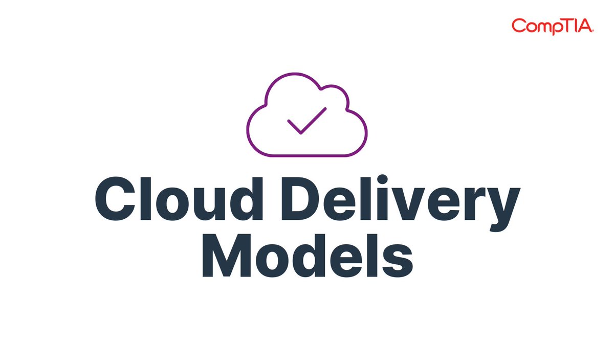 🌥️ 💻 The cloud has made so many types of as-a-service offerings available to businesses that you can outsource nearly any type of support. Most offerings are a subcategory of the following three models: 👉 s.comptia.org/3QaIQjh