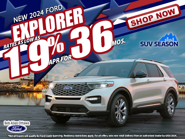 Discover the world in the 2024 Ford Explorer. Wherever the road takes you, experience the perfect blend of style, comfort, and performance. Elevate your journey today. #FordExplorer #ExploreMore.  bit.ly/3Zq7D5U