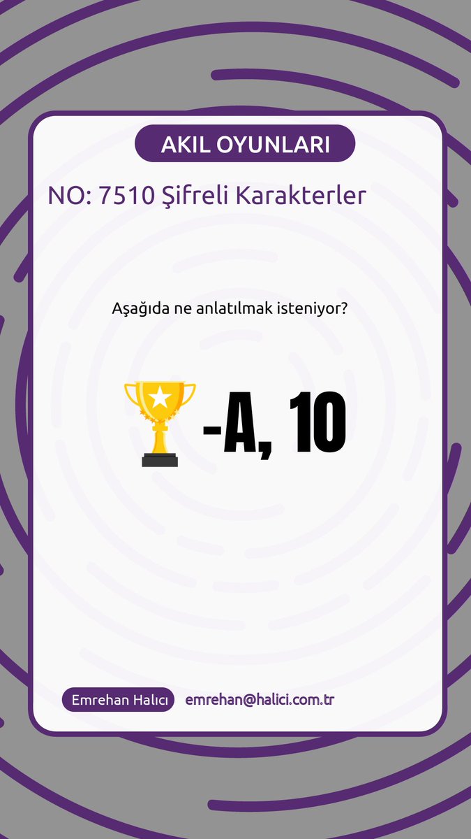 Bugünkü Akıl Oyunları sorumuzda Şifreli Karakterler var! Şifreli karakterlerin hangi kelimeyi anlattığını bulmaya çalışıyoruz🧠 Cevaplarınızı yorumlara bekliyoruz! #tzv #zeka #soru