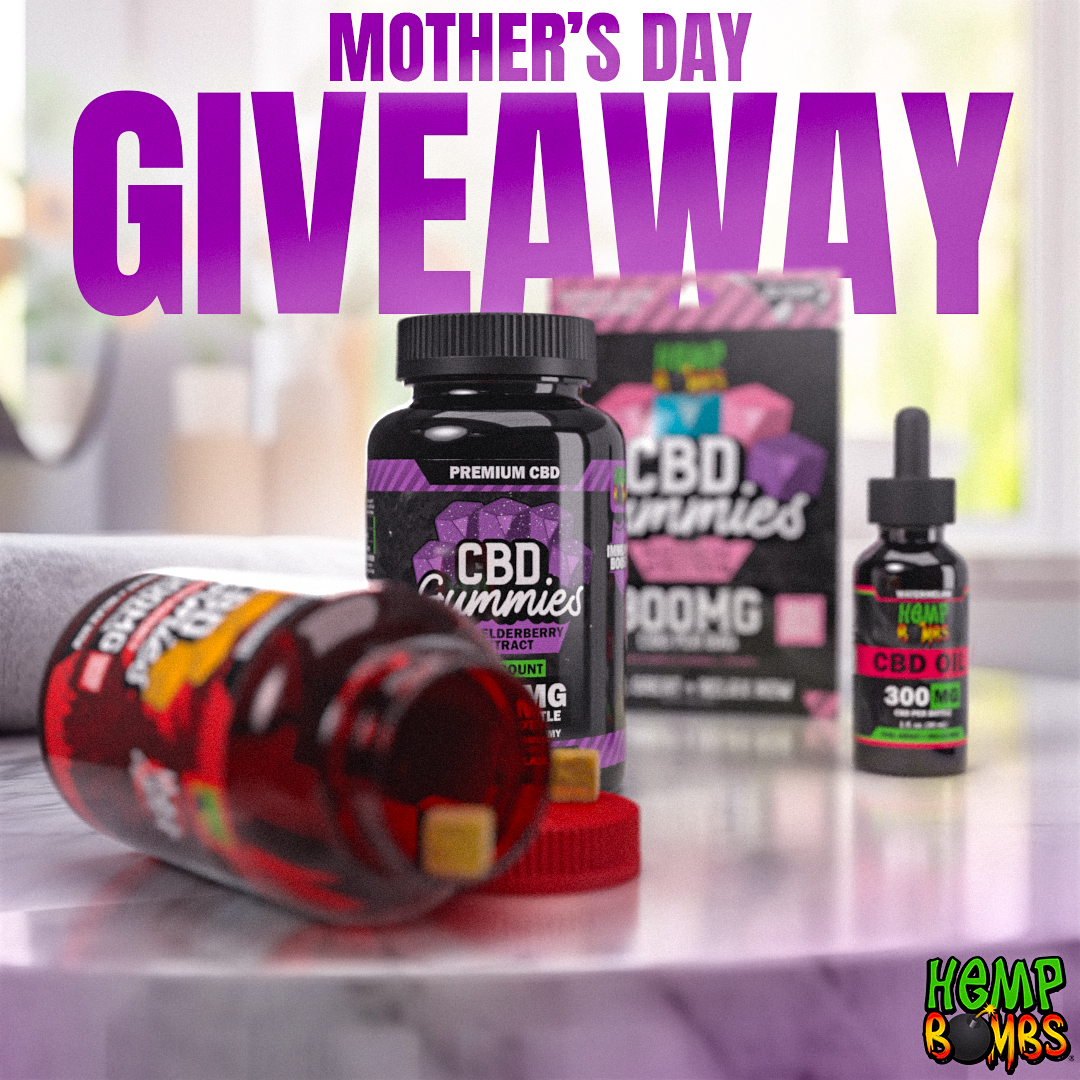 Celebrate Mom with our Mother's Day Giveaway!
To Enter:
Like this post
Follow this page
Tag a Mom
U.S. Only
Must be 18 years or older to enter
Giveaway ends 5/16/2024

#giveaway #giveawayusa #mothersdaygiveaway #mothersday #cbd