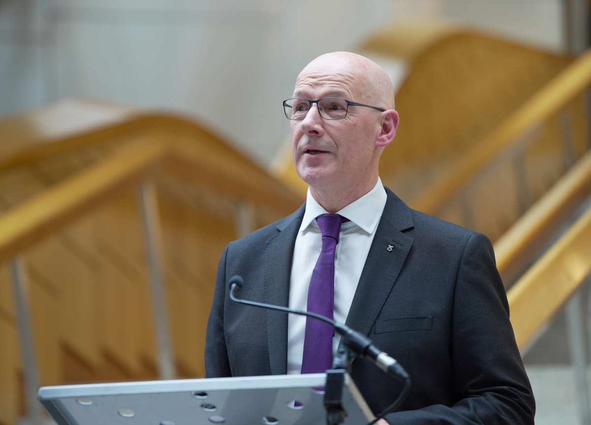 First Minister <a href="/JohnSwinney/">John Swinney</a> attended a <a href="/ScotParl/">Scottish Parliament</a> reception to celebrate the 50th anniversary of <a href="/SabhalMorOstaig/">Sabhal Mòr Ostaig</a>.

The college is the world’s only learning centre delivering courses in Gaelic.

@ScotGov wants more people to be able to learn, speak and use the language.
