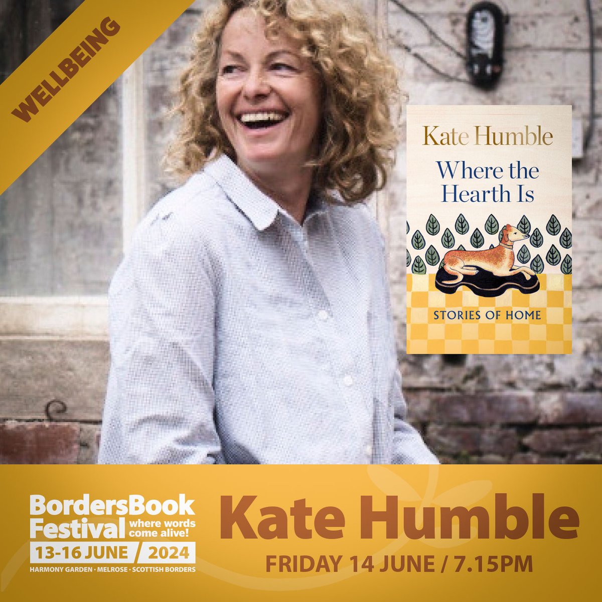 Feeling happy, healthy, productive and content in our homes – be they castles or caravans, flat-shares or farms is more important than ever as post-Covid society changes the way we work and live. TICKETS: tikt.link/katehum WEBSITE: bordersbookfestival.org