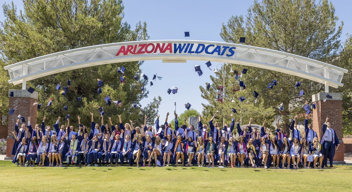 Congratulations @AZATHLETICS 108 graduates! 🐻⬇️ #BearDownGrad #WildcatsForLife