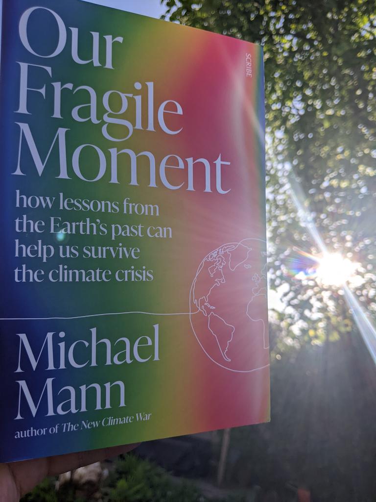 Just like the UK summer, my copy of Our Fragile Moment by <a href="/MichaelEMann/">Prof Michael E. Mann</a> has finally arrived! ☀️📚 #goodthingscometothosewhowait