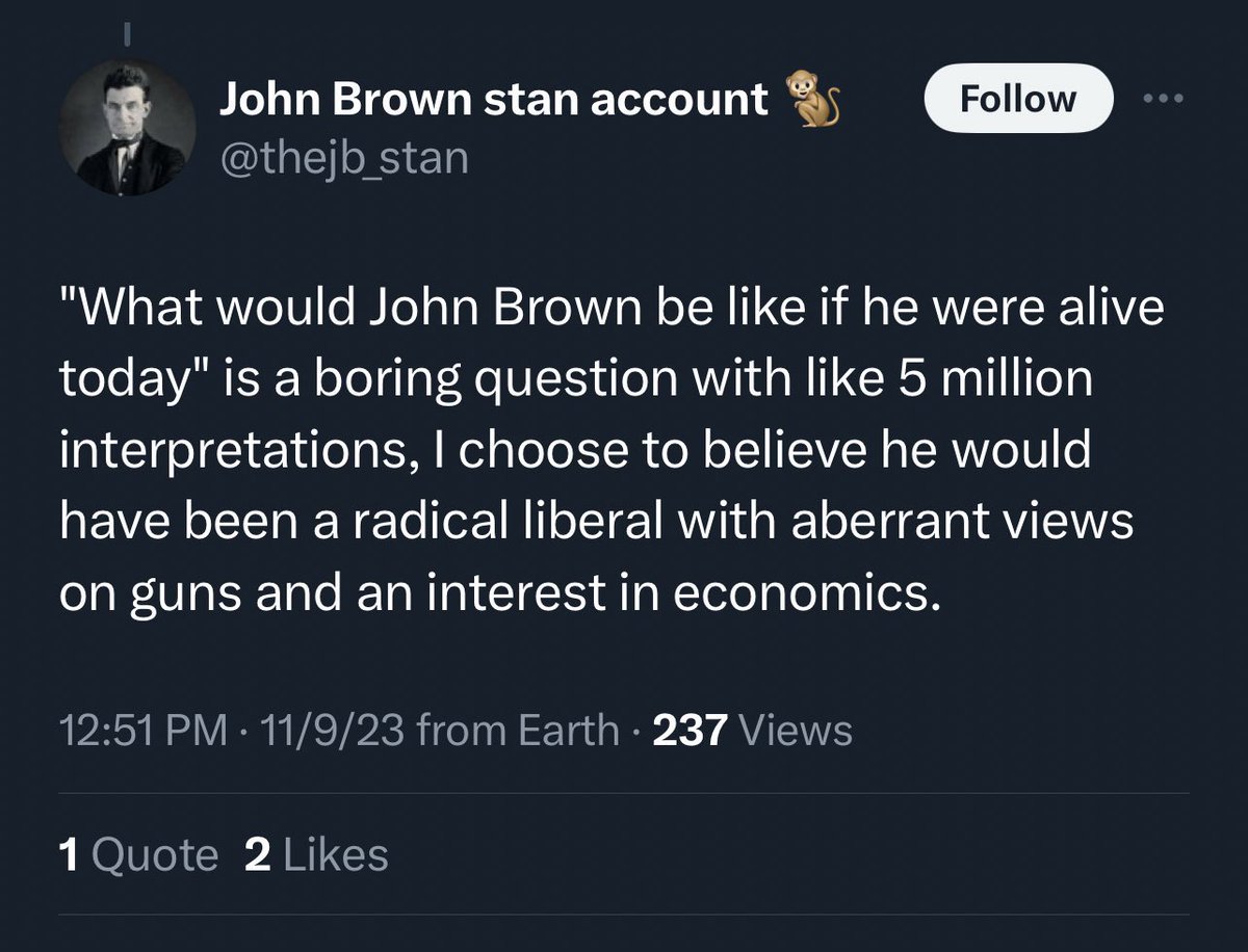 Happy John Brown day to everyone except this guy