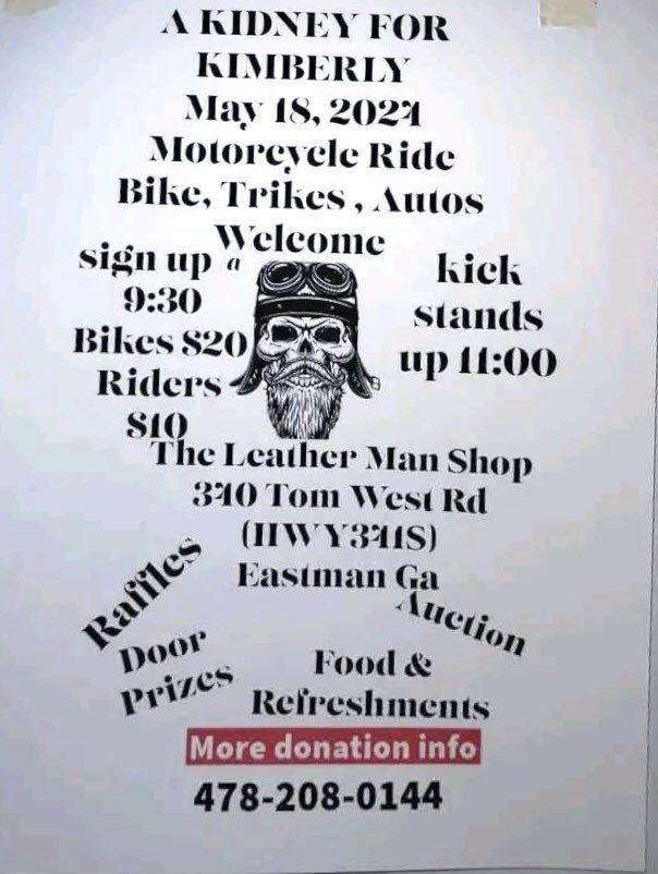 #motorcycles #fundraiser #kidney #kidneytransplant 
#georgia