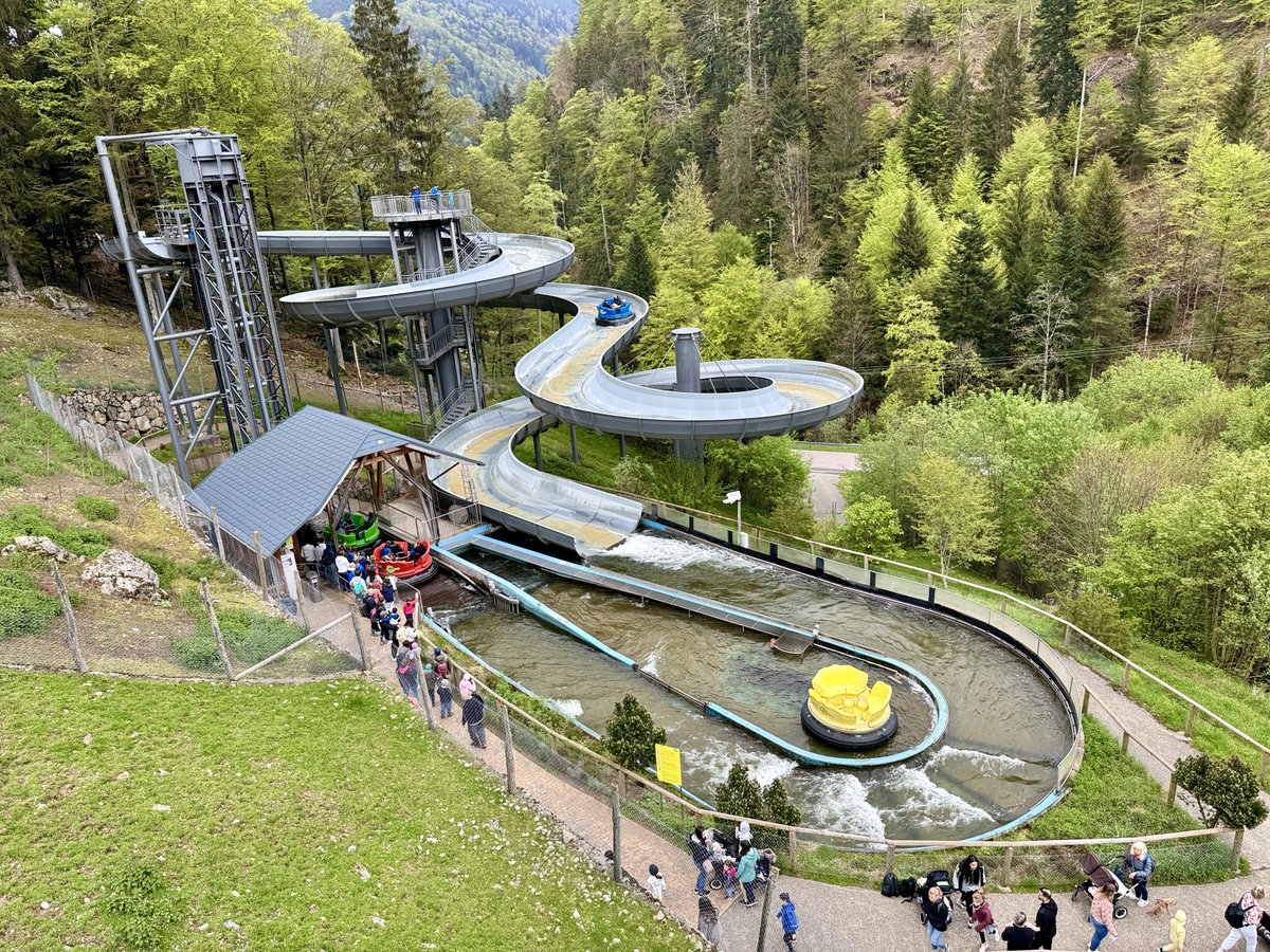 We visited Steinwasen Park a beautiful small family theme park up in the Black Forest. There are 14 attractions such as: bobsleds, alpine coaster, raft ride, indoor powered bobsled and a roller coaster! 

Admission is $29. Located 40 miles south of Europa Park. 🇩🇪