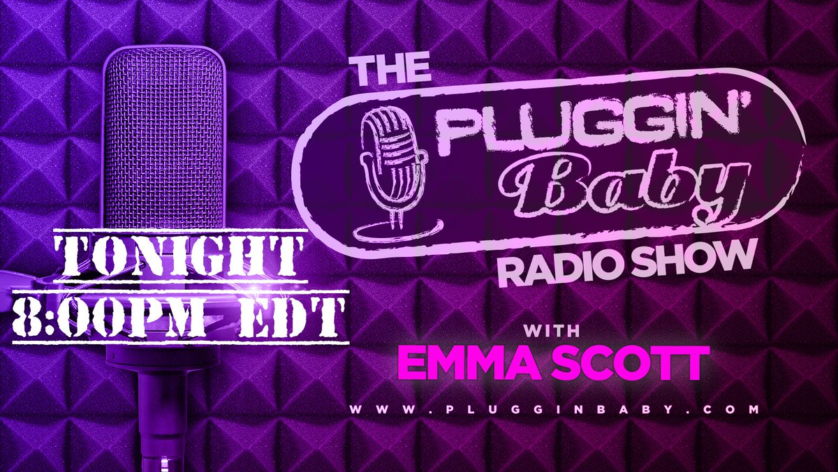 TONIGHT at 8PM EDT 🔥 The Pluggin' Baby Radio Show hosted by the one, the only, the amazing Emma Scott 🎵🎶 Rediscover #howradioshouldsound 📻 STREAM 24/7: s4.radio.co/sf2430a01b/lis… AND: wdnf-philly.com