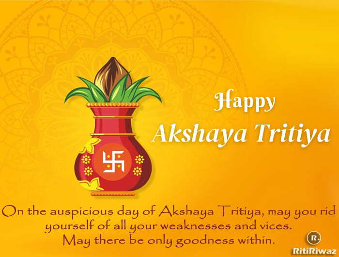 Happy Akshay Tritiya 2024 ritiriwaz.com/akshay-tritiya/ #akshaytritiya #AkshayaTritiya2024 #Gold #Donate #Festival #Hinduism #Goldrush #akshaytritiyaspecial #jewellery #अक्षयतृतिया #ParshuramJayanti #भगवान_परशुराम_जन्मोत्सव