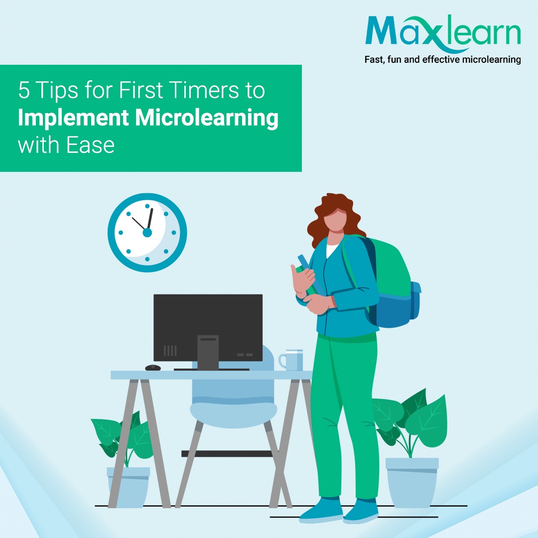 Here are 5 Not-to-be-missed tips for those new to microlearning! Implement your microlearning initiatives confidently & effectively. Click here to learn...  maxlearn.com/blogs/tips-to-… 

#microlearninginitiatives #microlearning #confidencebasedassessment