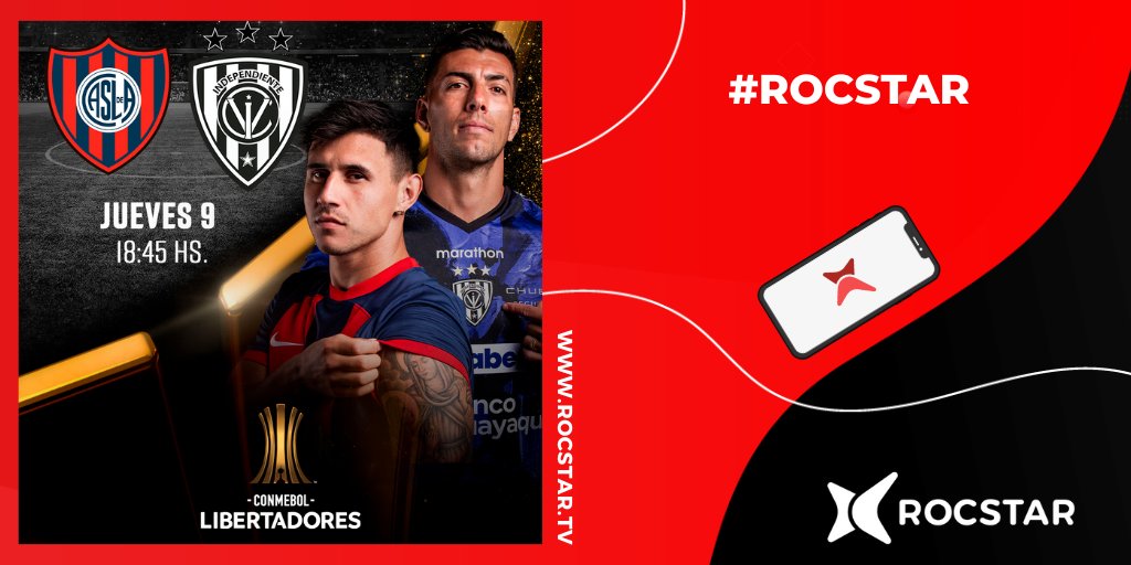 rocstar_tv's tweet photo. 🏆 ¡La Libertadores se vive en Rocstar! 🌟 Sumérgete en la emoción del fútbol con nosotros. ¡No te pierdas ni un solo partido! ⚽️🔥 #Libertadores #Fútbol #Rocstar https://t.co/arn2dg4hJO