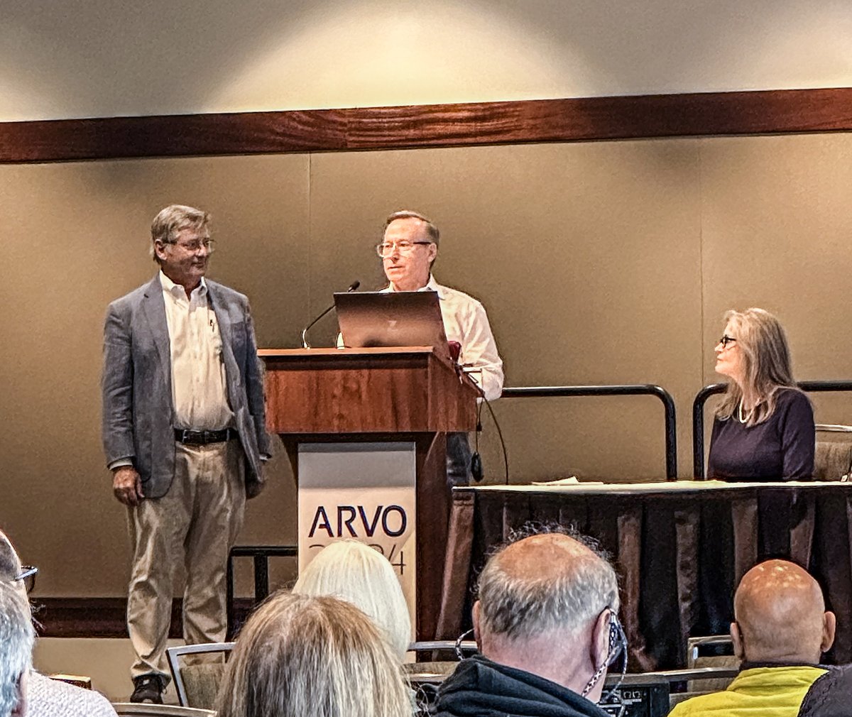 Congratulations to #EmoryEyeCenter ophthalmologist Hans Grossniklaus, MD, MBA, who was honored at #ARVO2024 with a Service Award.
