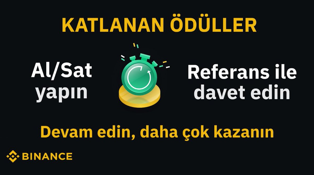 Şimdiye Kadarki En Büyük #Binance Kampanyası Başladı. 21 Milyon TL Bugüne kadarki en büyük ödül havuzu ile @Binance görevlerini yapın. Hem de garanti kazanç. Ödül hakkı kazanmak için #Binance hesabınıza girdikten sonra aşağıdaki linkten 'Şimdi Katıl' butonuna basarak kaydınızı…