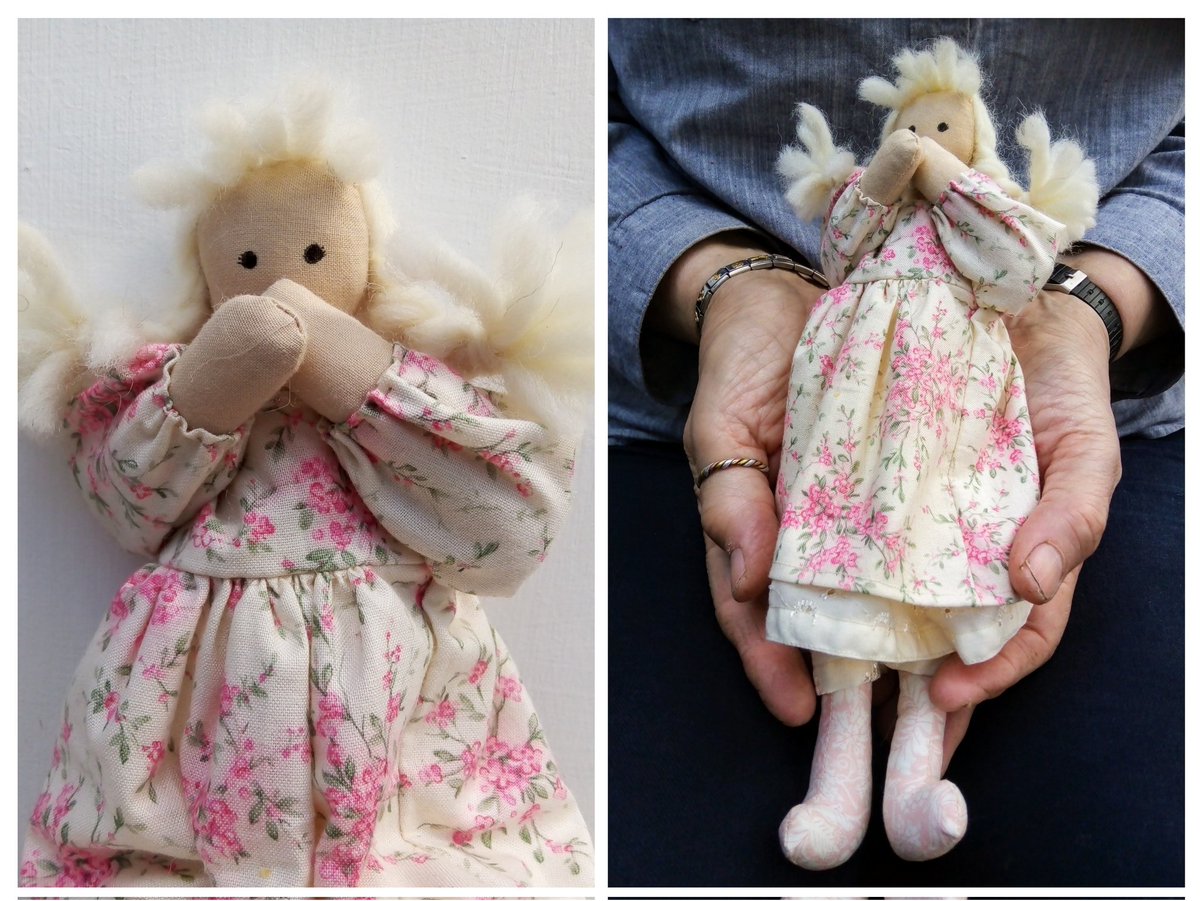 I keep making dolls I have no intention of selling. This one will be coming with me to The Makers' Market at Rhondda Heritage Park between 10am - 4pm on Saturday 11th May just to have a day out. @ChrisBo51207937 @melaniehonebone @RhonddaHeritage @heritage_crafts #dollmaking