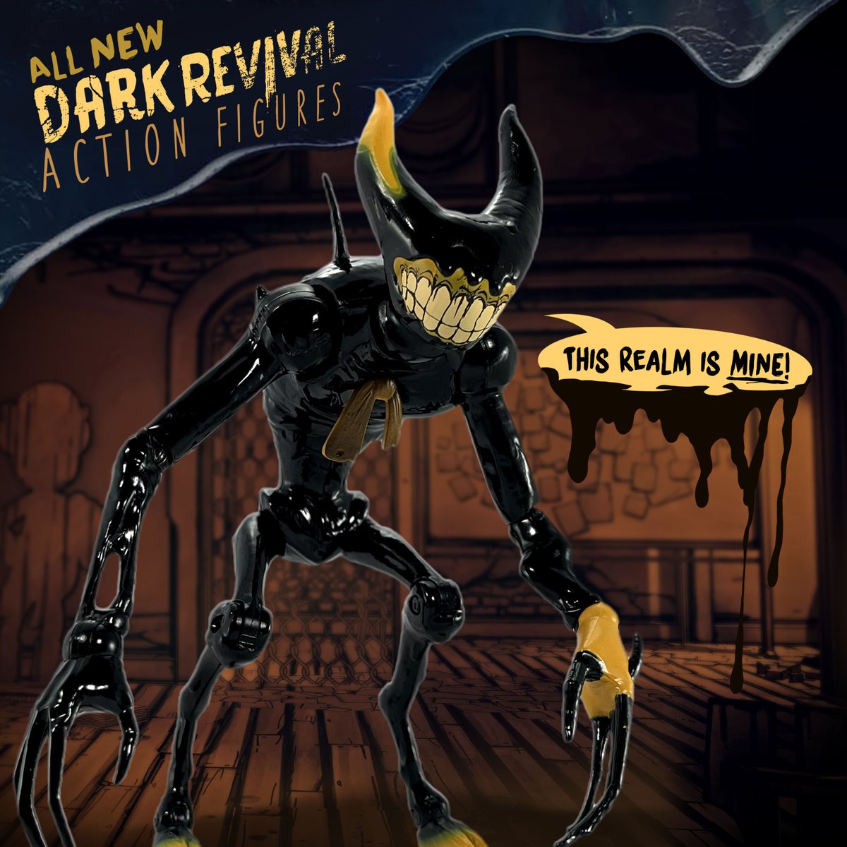 All New Dark Revival ACTION FIGURES by @jakkstoys are here!! 💪🖤 #Bendy #BATDR