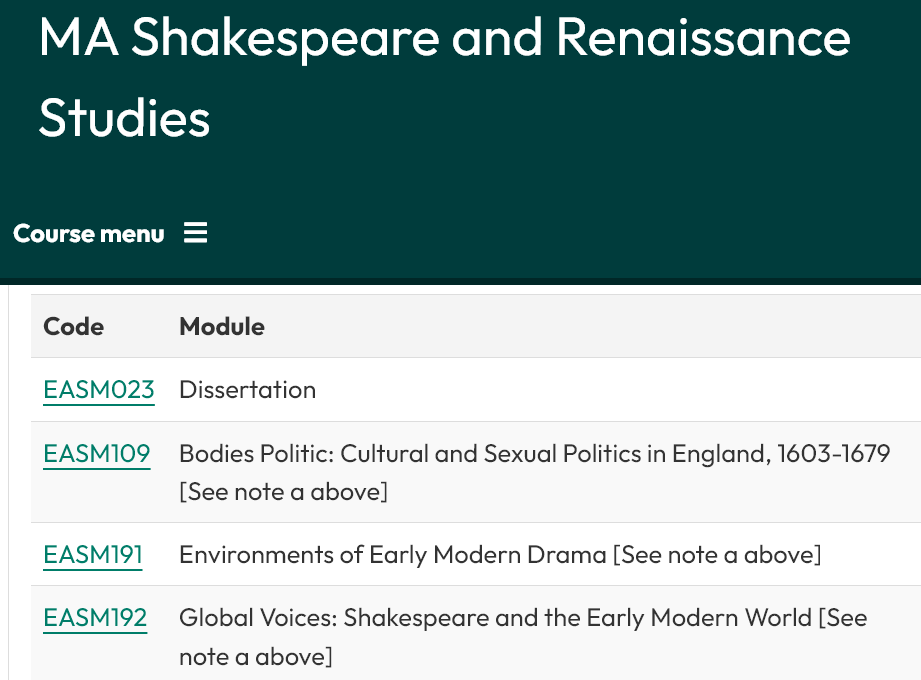 Are you a student looking for a great Renaissance MA? Are you a colleague with talented final-year undergraduates who would like to know more about MA options for your students? Check out this📽️of @UniofExeter's MA in Shakespeare and Renaissance Studies youtube.com/watch?v=5_b3Xj…