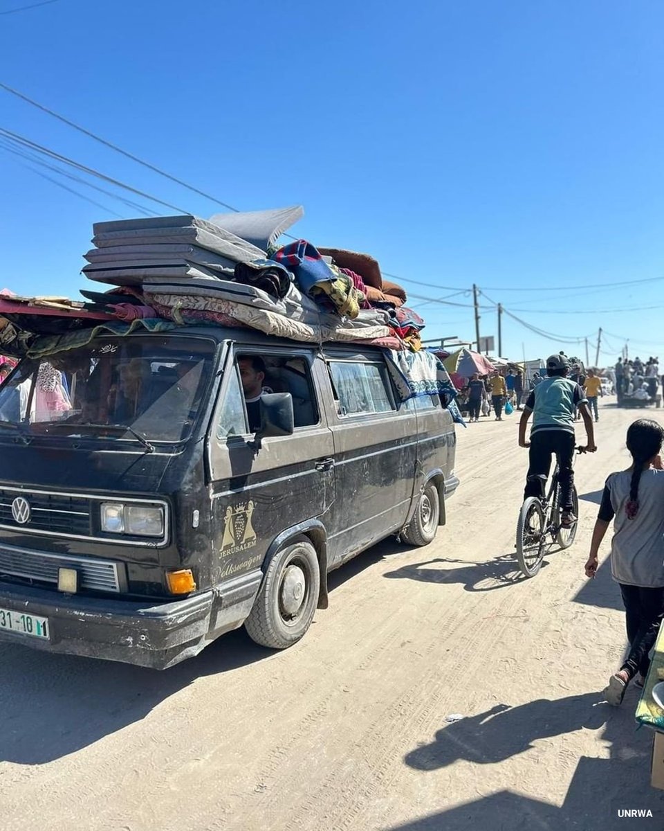 Desperate families flee Rafah amid increasing hostilities. Many have been forcibly displaced multiple times. Nowhere is safe in Gaza. The international community has a shared responsibility to promote a humanitarian ceasefire, the release of all hostages & the delivery of aid.