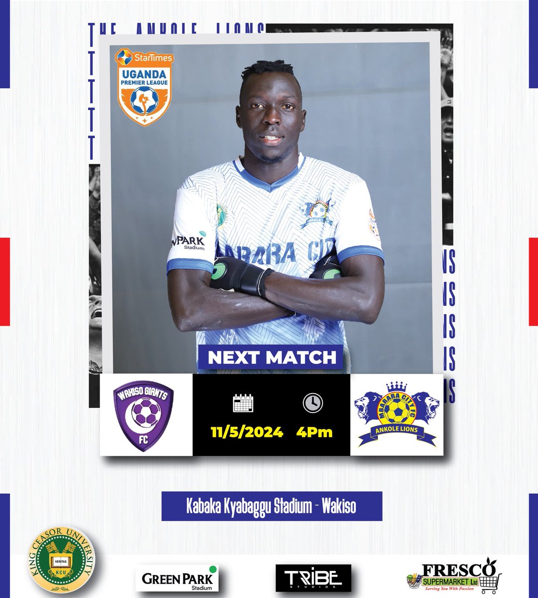 𝐍𝐞𝐱𝐭 𝐔𝐏 A trip to Wakiso as we face off with Wakiso Giants FC