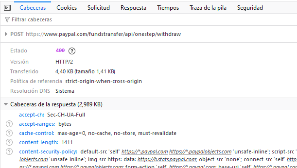 atrandafir's tweet photo. I'm a developer myself. Apparently an 400 error ocurrs when submitting the transfer request after SMS validation. https://t.co/rW4HZGTjD1