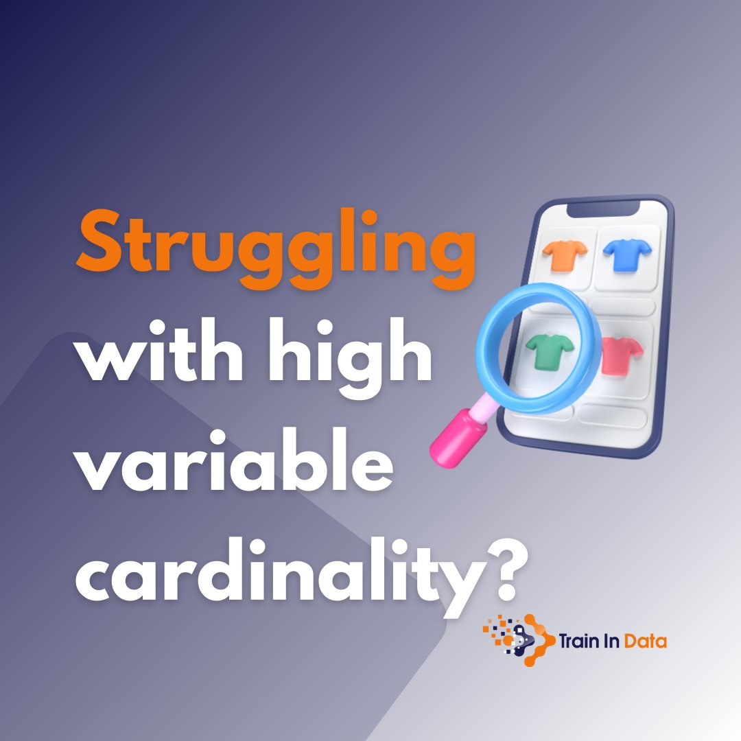 🚀 Struggling with high variable cardinality in your categorical data? Here are some practical tips to tackle it head-on:

#FeatureEngineering #MachineLearning #DataScience

🧵👇