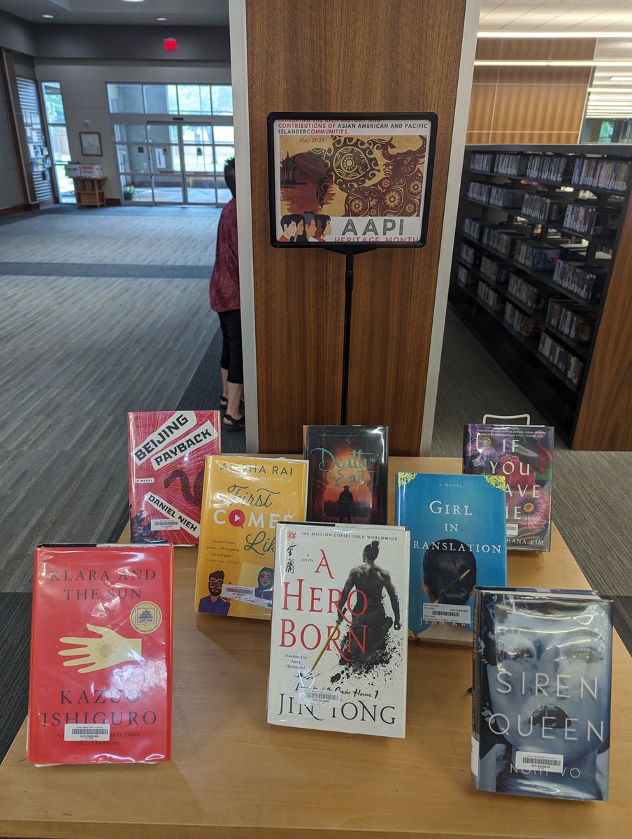 flower_mound's tweet image. May is Asian Pacific American Heritage Month! All month long, the @FMPublicLibrary is featuring books related to the month. You can view the display and check out the featured books during normal Library hours.