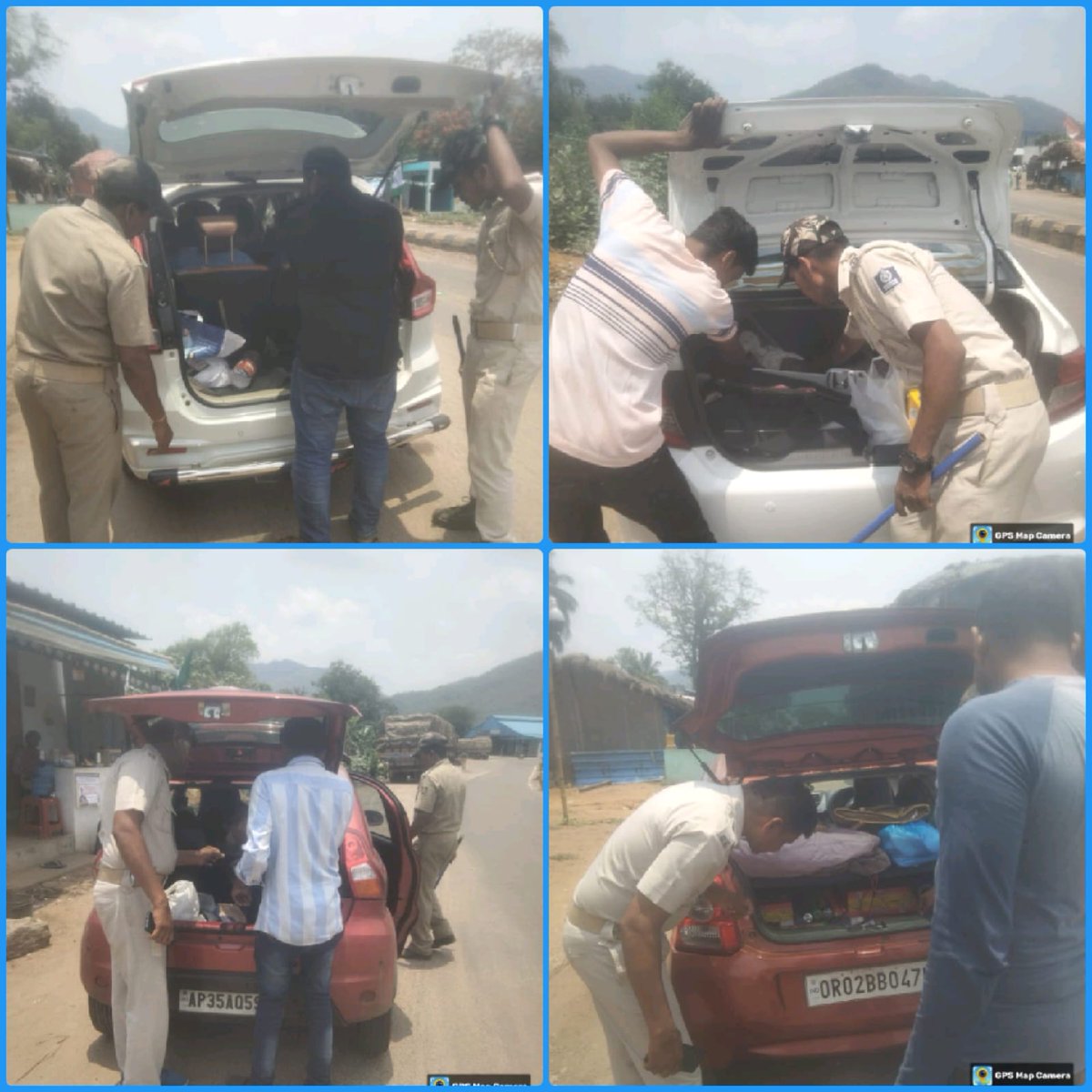 #MV Checking is going on near inter state border check posts of #Gunupur, #Ramanaguda and #Seskhal PS area of Rayagada district to curb down and control the #crime and criminal activities. @DGPOdisha @digswrkoraput