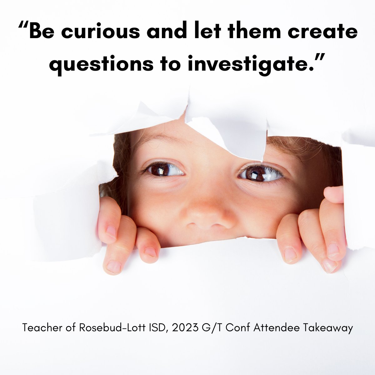 🔎 Wonder. Embrace the learning journey of curiosity with your students. Discover interactive collaborative learning approaches and engagement strategies at our 2024 G/T conference! #r12gifted #TXgifted
Register bit.ly/2024gt