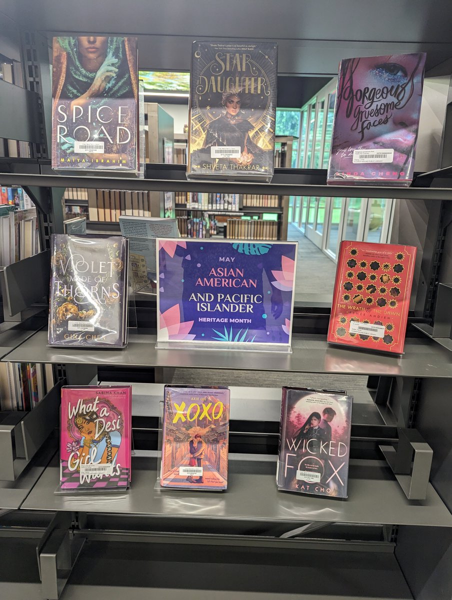 flower_mound's tweet image. May is Asian Pacific American Heritage Month! All month long, the @FMPublicLibrary is featuring books related to the month. You can view the display and check out the featured books during normal Library hours.