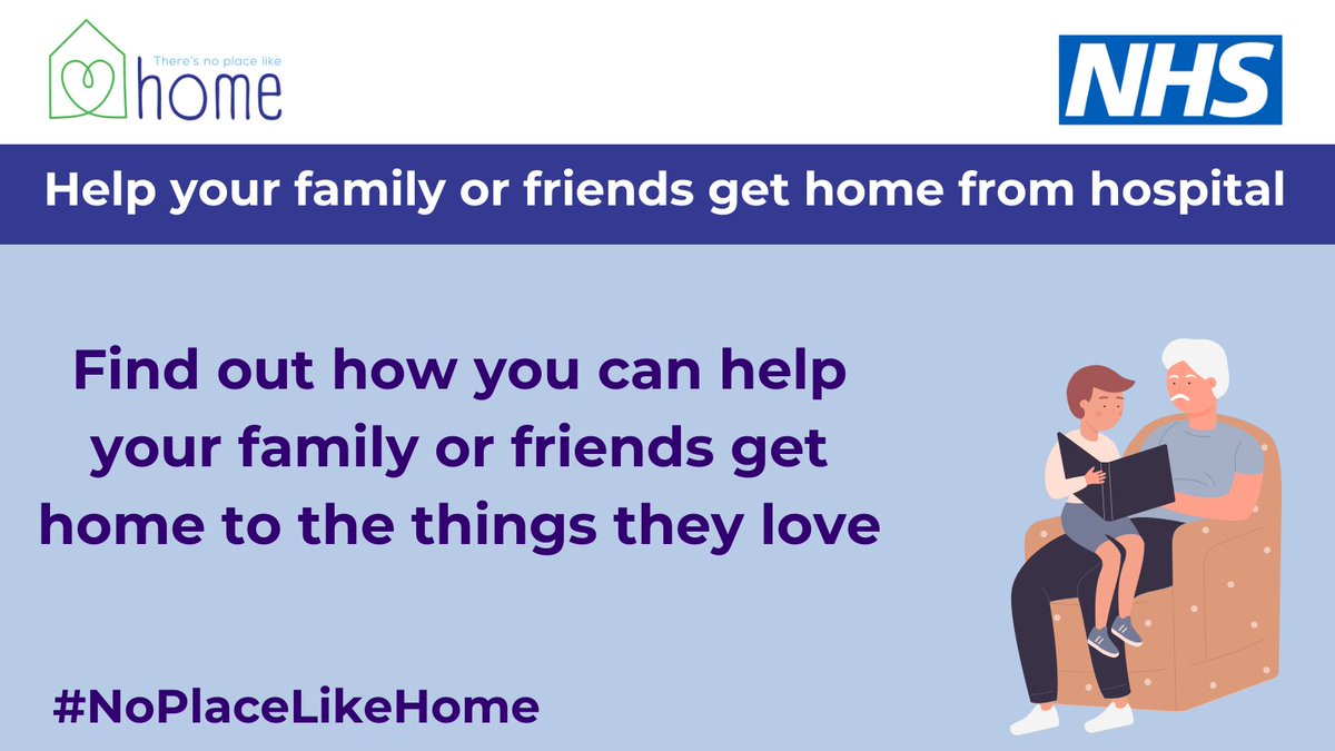 🐈 Help your family or friends get home from hospital to the things they love 🏡
 
You can help 👇
🚗 Offer a lift home
🔑 Check they have a key
🍞 get essential supplies
👞 Ensure they have suitable clothes and shoes
 
Find out more 👇
notts.icb.nhs.uk/your-health/di…

#NoPlaceLikeHome