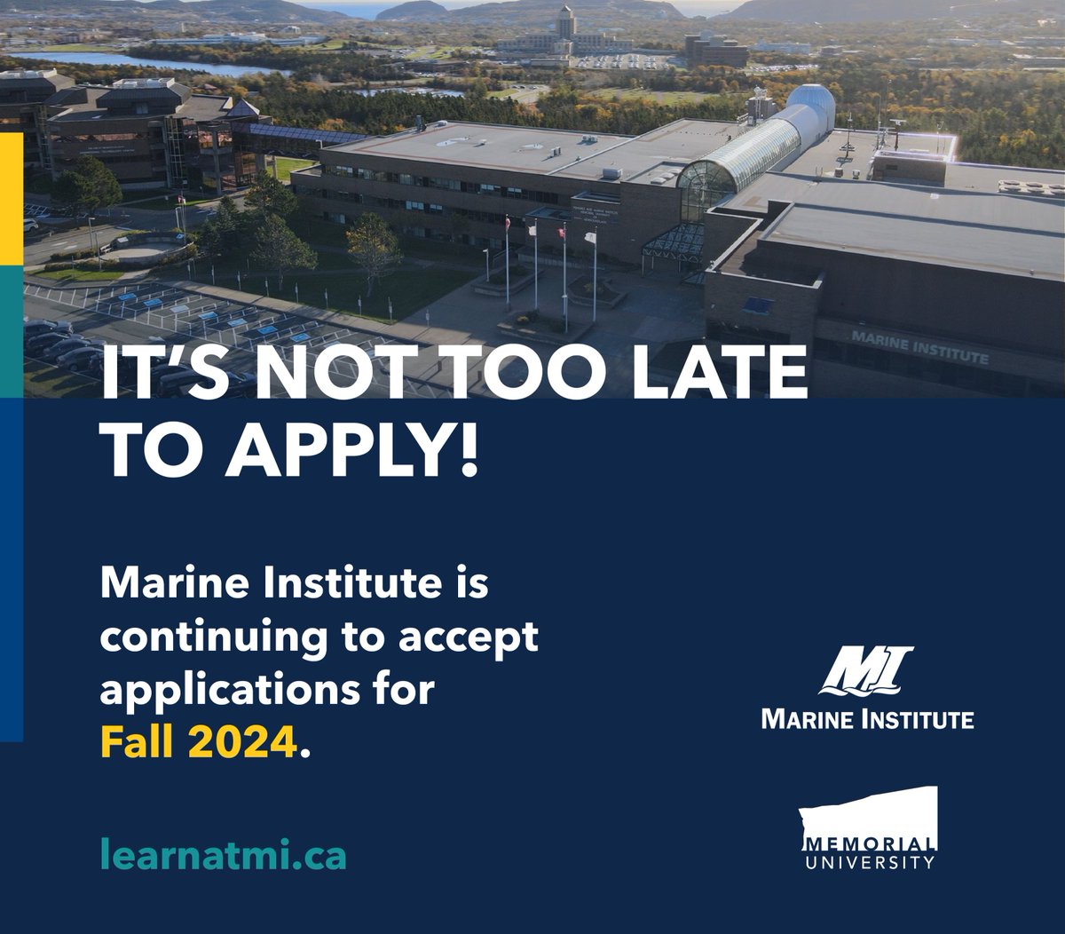 Dive into a rewarding career in the marine industry! 🌊 The Marine Institute is continuing to accept applications for many programs beginning in Fall 2024. ⚓ Discover your path at ow.ly/5fzh50RsQKt
